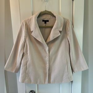 Ann Taylor Size 4 Women’s Beige Tweed Blazer/Jacket